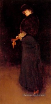 Arrangement en noir La dame dans le jaune James Abbott McNeill Whistler Peinture à l'huile